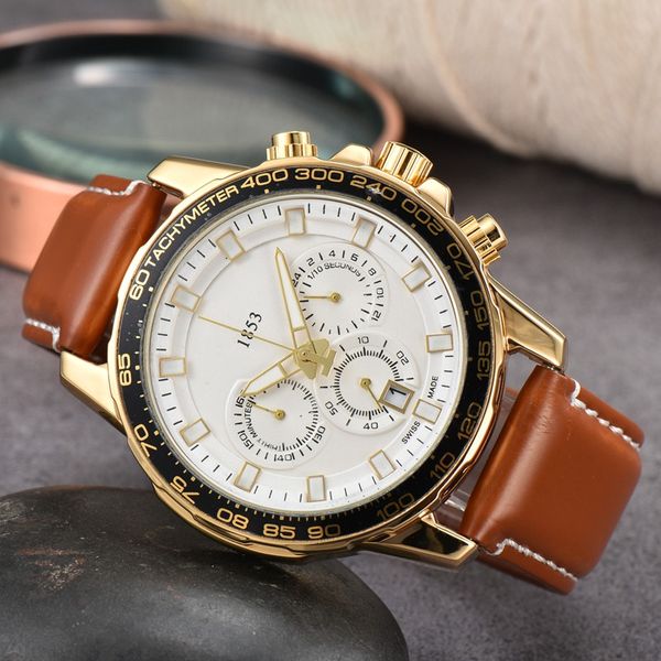 wristwatches for men 2023 new mens watches six stitches all dial work quartz watch tis 1853 luxury brand chronograph clock leather belt fash, Slivery;brown
wristwatches for men 2023 new mens watches six stitches all dial work quartz watch tis 1853 luxury brand chronograph clock leather belt fash, Slivery;brown
