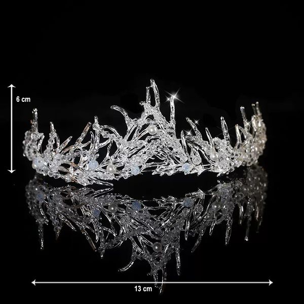 ts-0028-a natural wind crystal crown bridal wedding dress headwear evening party dress pearl alloy crown accessories drama princess queen ha, Silver
ts-0028-a natural wind crystal crown bridal wedding dress headwear evening party dress pearl alloy crown accessories drama princess queen ha, Silver
