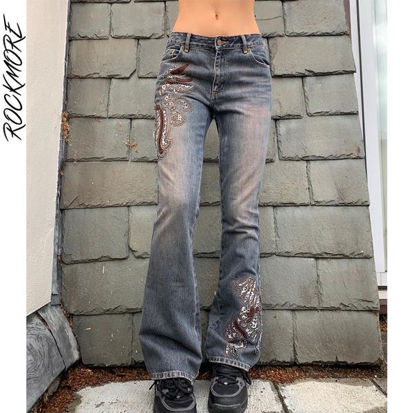 jeans rockmore vintage embroidery jeans femme y2k streetwear flare pants women cotton low waist distressed denim trousers grunge 2021, Blue
jeans rockmore vintage embroidery jeans femme y2k streetwear flare pants women cotton low waist distressed denim trousers grunge 2021, Blue