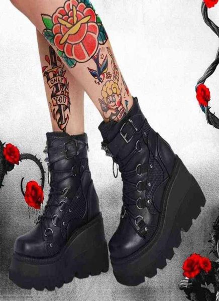 gigifox brand fashion gothic big size 43 high heels black back zipper ankle platform boots street cool woman wigs shoes j2208053817778
gigifox brand fashion gothic big size 43 high heels black back zipper ankle platform boots street cool woman wigs shoes j2208053817778