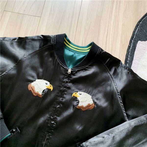 men's jackets reversible human made jacket men women 11 heavy fabric duck embroidered couple coats j230502, Black;brown
men's jackets reversible human made jacket men women 11 heavy fabric duck embroidered couple coats j230502, Black;brown