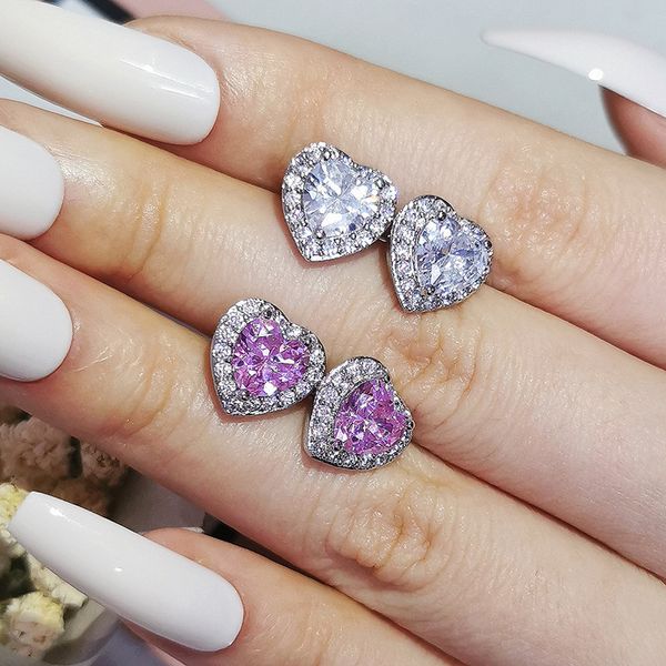 zircon designer women's stud heart earrings gemstone diamond earrings temperament jewelry valentine's day gift wholesale, Golden
zircon designer women's stud heart earrings gemstone diamond earrings temperament jewelry valentine's day gift wholesale, Golden
