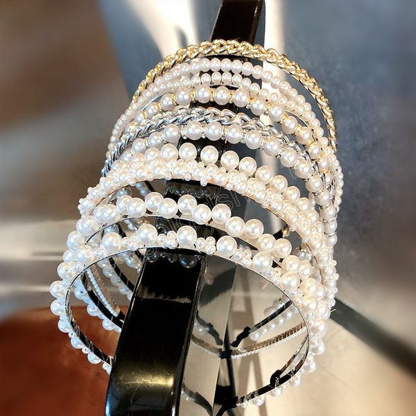 women full pearls hair bands elegant sweet headband simple hair hoop head band korean handmade wedding hair accessories gift, Slivery;white
women full pearls hair bands elegant sweet headband simple hair hoop head band korean handmade wedding hair accessories gift, Slivery;white
