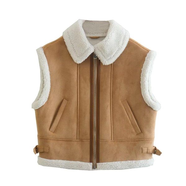 vests fur vest faux sheepskin fur waistcoat women chic lady faux leather fleece cropped vest woman sleeveless jacket 2023 spring, Black;white
vests fur vest faux sheepskin fur waistcoat women chic lady faux leather fleece cropped vest woman sleeveless jacket 2023 spring, Black;white