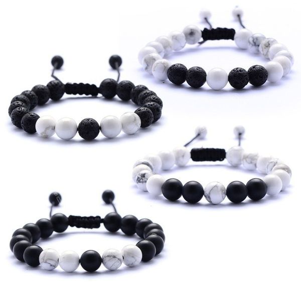 8mm natural stone handmade rope beaded charm bracelet for women men lover party club fashion jewelry, Golden;silver
8mm natural stone handmade rope beaded charm bracelet for women men lover party club fashion jewelry, Golden;silver