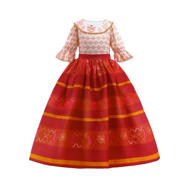 girl's dresses baby girls formal princess clothes child clothing marrig character e18533, Red;yellow
girl's dresses baby girls formal princess clothes child clothing marrig character e18533, Red;yellow