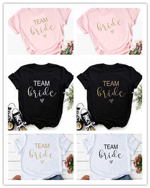 birde team bride letters graphic printed women t-shirt girls wedding black bachelor party harajuku casual ladies tshirts, White
birde team bride letters graphic printed women t-shirt girls wedding black bachelor party harajuku casual ladies tshirts, White