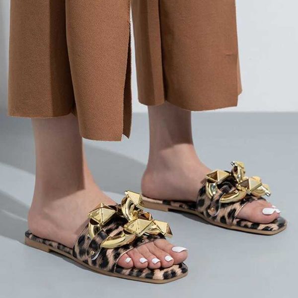 slippers women's slides fashion leopard print outside female beac summer shoes large size metal decoration flat flip flops j230502, Black
slippers women's slides fashion leopard print outside female beac summer shoes large size metal decoration flat flip flops j230502, Black