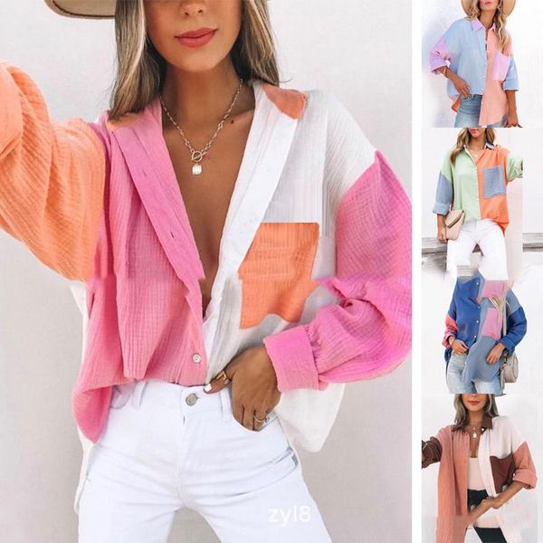 shirts women patchwork shirt elegant office lady long sleeve blouses summer spring ladies casual lapel buttons shirts fashion cardigan, White
shirts women patchwork shirt elegant office lady long sleeve blouses summer spring ladies casual lapel buttons shirts fashion cardigan, White