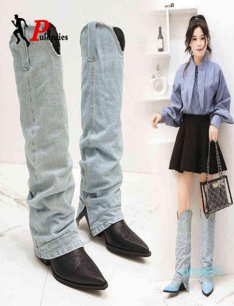 boot jean boots women039s knee high pu leather women shoes pointed toe fashion heel woman denim long9374605, Black
boot jean boots women039s knee high pu leather women shoes pointed toe fashion heel woman denim long9374605, Black