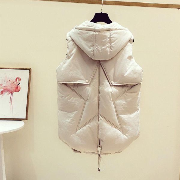 leather hooded jackets vest down cotton waistcoat women midlength winter 2021 korean fashion loose chaleco mujer body warmer gilet coat, Black
leather hooded jackets vest down cotton waistcoat women midlength winter 2021 korean fashion loose chaleco mujer body warmer gilet coat, Black