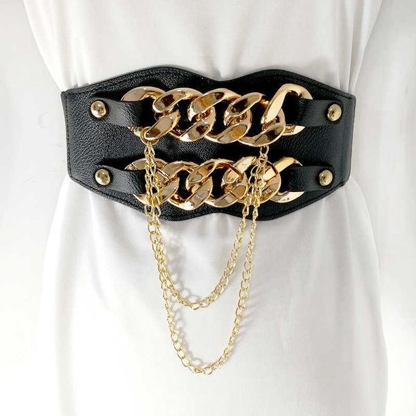 other fashion accessories gold chain belts for women tassel metal wide stretch cummerbunds plus size big corset belt dress waistband j230502, Silver
other fashion accessories gold chain belts for women tassel metal wide stretch cummerbunds plus size big corset belt dress waistband j230502, Silver