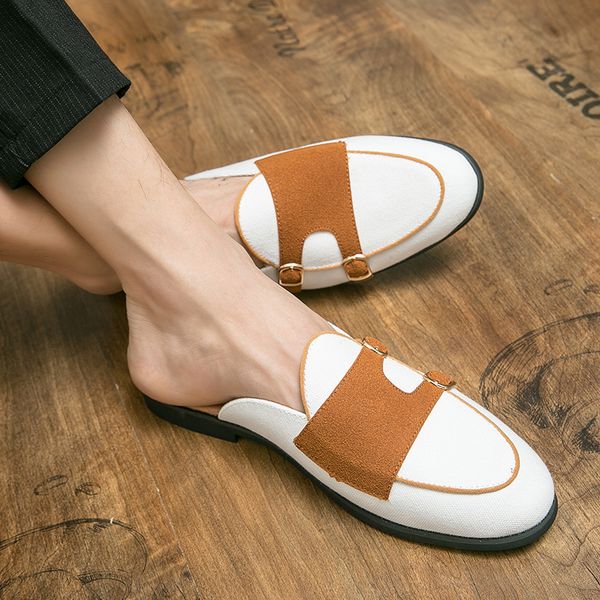 2023 summer half-care breathable casual all-match fashion male loafers social british mens personality trendy shoes plus size, Black
2023 summer half-care breathable casual all-match fashion male loafers social british mens personality trendy shoes plus size, Black
