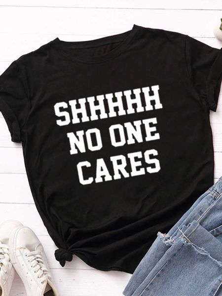 no one cares print women t shirt short sleeve o neck loose women tshirt ladies tee shirt clothes camisetas, White
no one cares print women t shirt short sleeve o neck loose women tshirt ladies tee shirt clothes camisetas, White