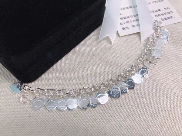 chain sliver love heart bracelets for women sterling 925 sliver plating men diamond cluster wedding party birthday valentine's day prom, Black
chain sliver love heart bracelets for women sterling 925 sliver plating men diamond cluster wedding party birthday valentine's day prom, Black