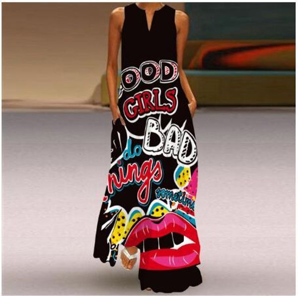 dresses fashion style vintage printing women sundress summer vneck sleeveless long dress elegant ladies maxi dresses plus size 5xl, Black;gray
dresses fashion style vintage printing women sundress summer vneck sleeveless long dress elegant ladies maxi dresses plus size 5xl, Black;gray
