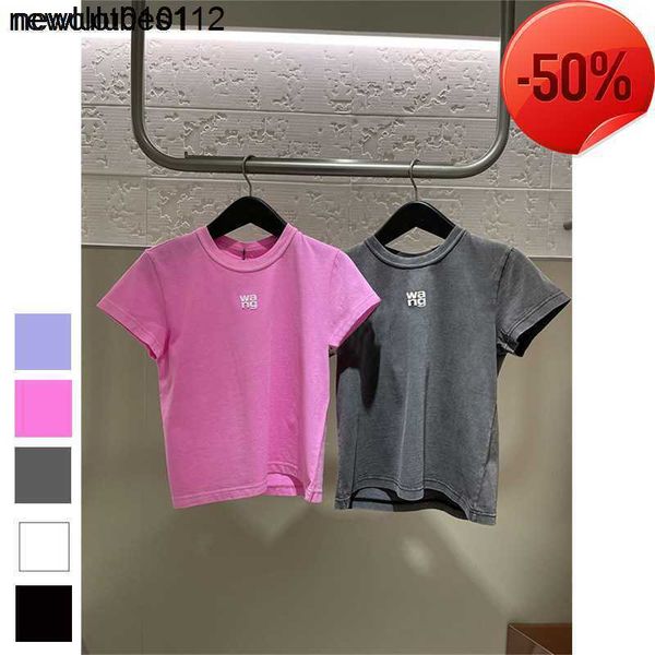 aw king 2023 spring designer summer new women's cotton foam letter printing wang old short sleeved t shirt, White
aw king 2023 spring designer summer new women's cotton foam letter printing wang old short sleeved t shirt, White