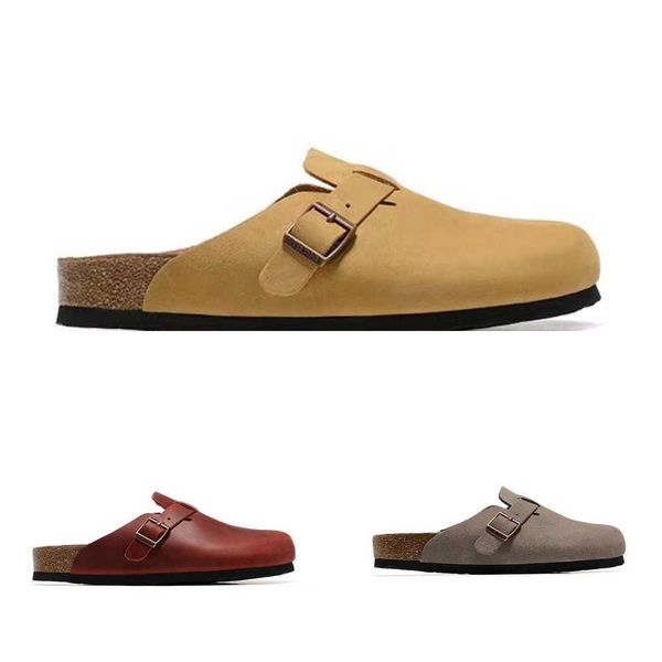 slippers designer birkens tock clogs sandals men women slide slippers boston soft footbed clog pink white gray red suede leather buckle stra, Black
slippers designer birkens tock clogs sandals men women slide slippers boston soft footbed clog pink white gray red suede leather buckle stra, Black