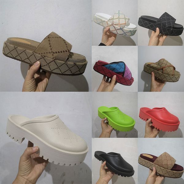luxury designer sandals women platforms floral brocade slippers flats rubber platform mens womens loafers casual slides, Black
luxury designer sandals women platforms floral brocade slippers flats rubber platform mens womens loafers casual slides, Black