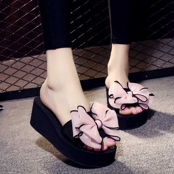 slippers 5cmhigh heel women's highheeled slippers women's summer wild bow slippers women's beac casual beach shoes flip flops, Black
slippers 5cmhigh heel women's highheeled slippers women's summer wild bow slippers women's beac casual beach shoes flip flops, Black