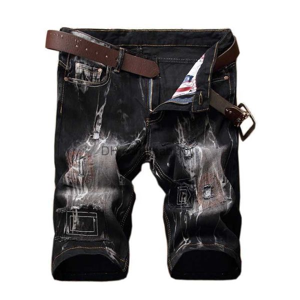 men's shorts fashion printed jeans shorts male personality patch retro jeans tide brand mens shorts stretch hole black men's short, White;black
men's shorts fashion printed jeans shorts male personality patch retro jeans tide brand mens shorts stretch hole black men's short, White;black