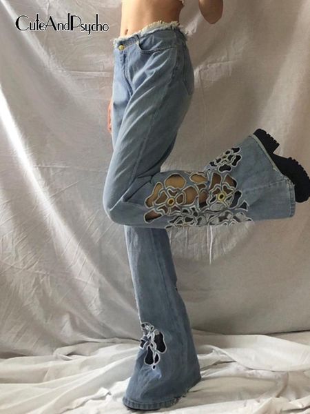 jeans cuteandpsycho floral hollow out y2k flare jeans tassel vintage streetwear fashion denim trousers women streetwear grunge pants, Blue
jeans cuteandpsycho floral hollow out y2k flare jeans tassel vintage streetwear fashion denim trousers women streetwear grunge pants, Blue