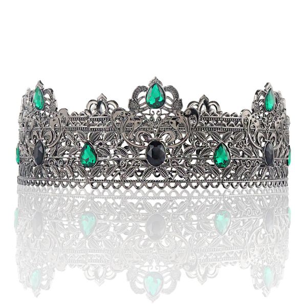 european and american men's king crown headdress queen gun black vintage palace crown performance props beauty pageant queen ts-0311-b, Silver
european and american men's king crown headdress queen gun black vintage palace crown performance props beauty pageant queen ts-0311-b, Silver