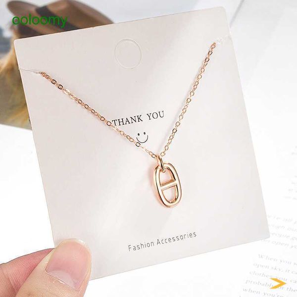 hemres designer necklace s925 silver south korean dadongmen cute pig nose necklace simple pendant high grade light luxury letter collar chai, Black
hemres designer necklace s925 silver south korean dadongmen cute pig nose necklace simple pendant high grade light luxury letter collar chai, Black