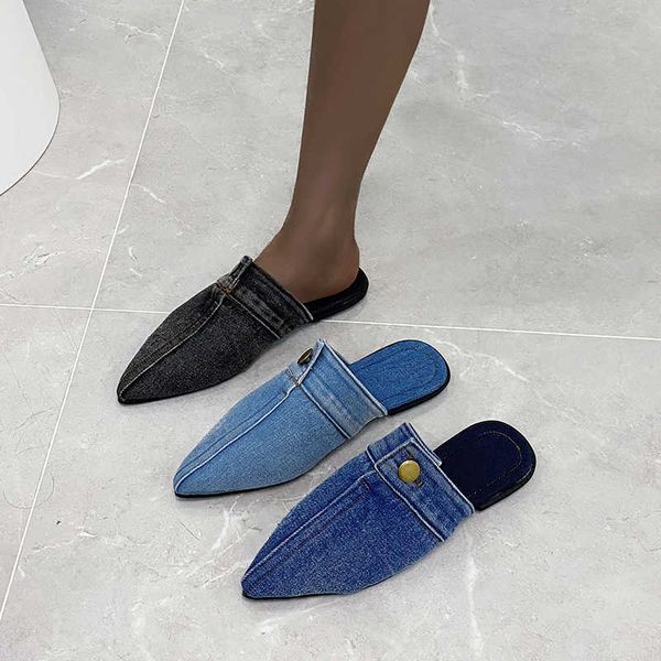slippers comfortable versatile personality womens slippers denim round toe flat shoes female 2022 new beach shoes sandals women slippers j23, Black
slippers comfortable versatile personality womens slippers denim round toe flat shoes female 2022 new beach shoes sandals women slippers j23, Black
