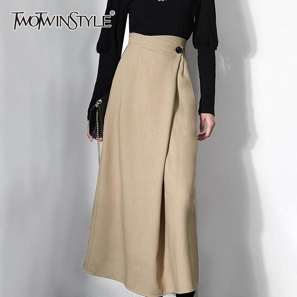 capris twotwinstyle casual solid irregular skirt female high waist loose asymmetrical for women skirts fashion autumn style 2022 new, Black;white
capris twotwinstyle casual solid irregular skirt female high waist loose asymmetrical for women skirts fashion autumn style 2022 new, Black;white