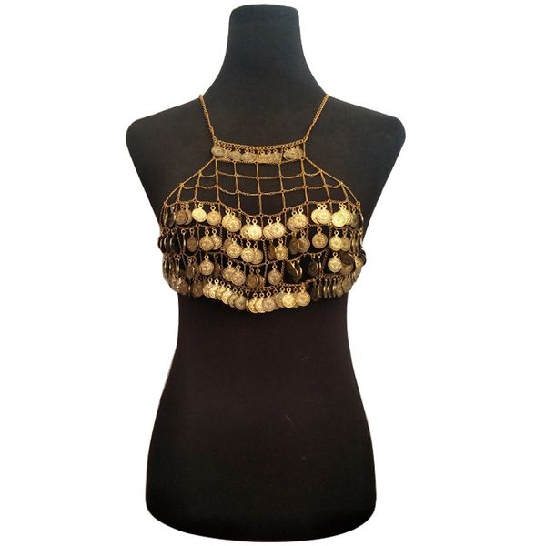 fashion brand exaggerated coin tassel chest chain bra chain body chain necklace chest chain, Silver
fashion brand exaggerated coin tassel chest chain bra chain body chain necklace chest chain, Silver