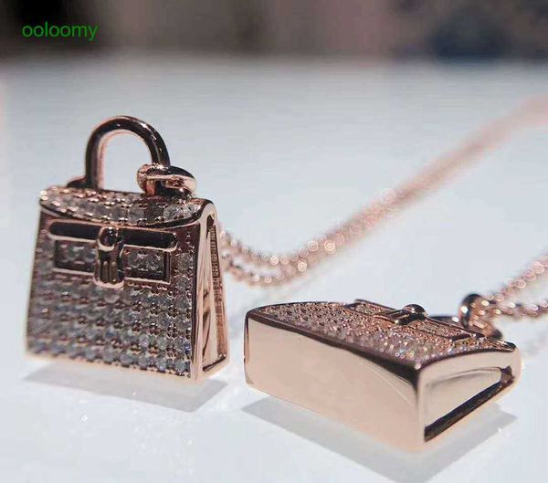 hemres designer necklace kelys bag necklace pendant 925 silver plated 18k rose gold with diamonds handbag online popular live broadcast, Black
hemres designer necklace kelys bag necklace pendant 925 silver plated 18k rose gold with diamonds handbag online popular live broadcast, Black