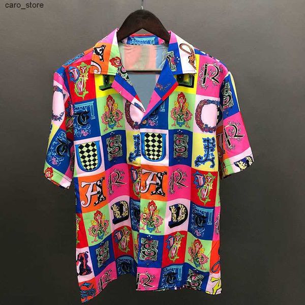 men's casual shirts men hawaiian shirt streetwear retro colorful checkered letter print beach shirt summer shirt hip hop casual tropica, White;black
men's casual shirts men hawaiian shirt streetwear retro colorful checkered letter print beach shirt summer shirt hip hop casual tropica, White;black
