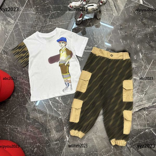 2023 kids designer clothes baby fashion tracksuits letter printing child sets 2pcs round neck t-shirt and logo printed pants, White
2023 kids designer clothes baby fashion tracksuits letter printing child sets 2pcs round neck t-shirt and logo printed pants, White