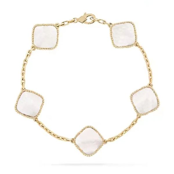 vintage sweet van four clover charm bracelets bangle chain 18k gold agate shell mother-of-pearl for women&girl lucky wedding mother' da, Golden;silver
vintage sweet van four clover charm bracelets bangle chain 18k gold agate shell mother-of-pearl for women&girl lucky wedding mother' da, Golden;silver