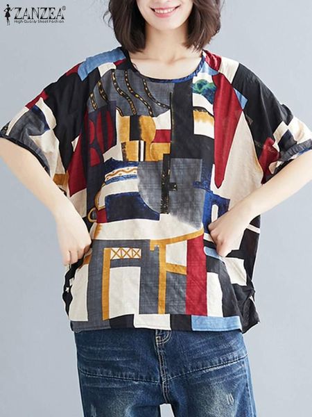 t-shirt women vintage floral print blouse summer short sleeve tunic zanzea bohemian holiday beach blusas oversize loose shirt mujer, White
t-shirt women vintage floral print blouse summer short sleeve tunic zanzea bohemian holiday beach blusas oversize loose shirt mujer, White