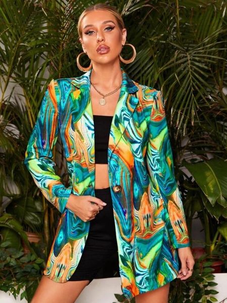 pants new spring and autumn printed lady's casual small suit coat fashion women's wear colorful blazer jacket for women suit blaze, White
pants new spring and autumn printed lady's casual small suit coat fashion women's wear colorful blazer jacket for women suit blaze, White
