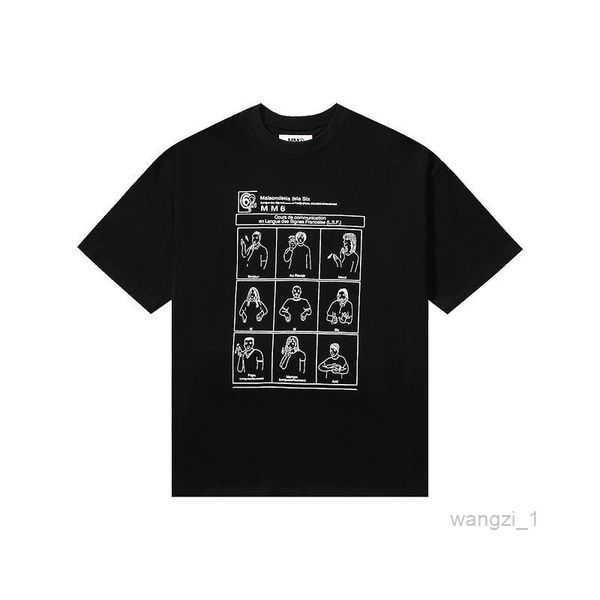 mm6 margiela fun characters cartoon graffiti sign language print short-sleeved tide and 23k5 q0gu, White;black
mm6 margiela fun characters cartoon graffiti sign language print short-sleeved tide and 23k5 q0gu, White;black