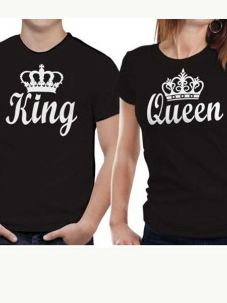 couple t shirt king queen letter print lovers tshirt short sleeve o neck loose tshirt summer men man tee shirt clothes, White;black
couple t shirt king queen letter print lovers tshirt short sleeve o neck loose tshirt summer men man tee shirt clothes, White;black