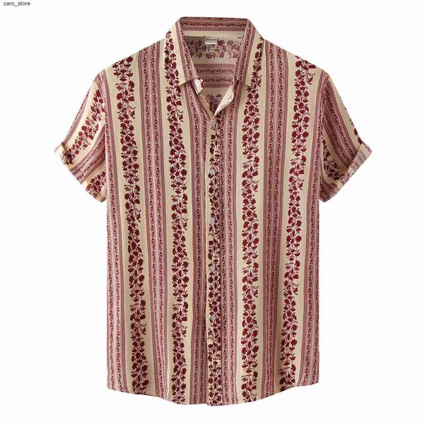 men's casual shirts 2022 men's shirts stripe print floral pattern short sleeve hawaiian shirt loose harajuku shirt hip hop fashion, White;black
men's casual shirts 2022 men's shirts stripe print floral pattern short sleeve hawaiian shirt loose harajuku shirt hip hop fashion, White;black
