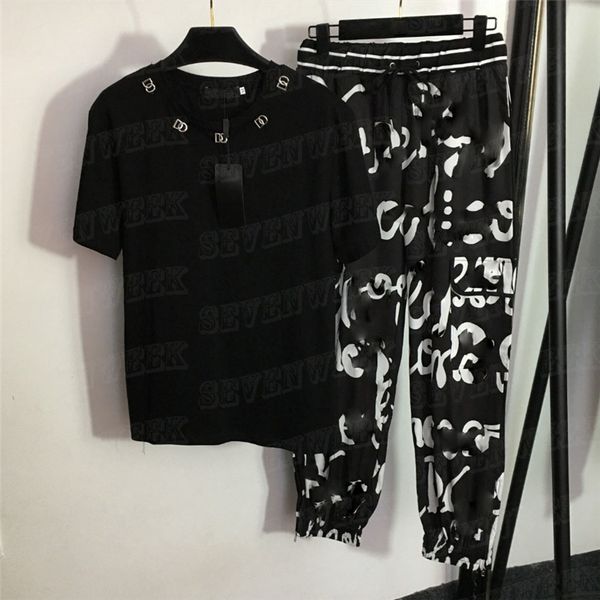 metal letter tees sweatpants women tracksuits short sleeve t shirts zipper trouser legs casual trousers sports suits, Gray
metal letter tees sweatpants women tracksuits short sleeve t shirts zipper trouser legs casual trousers sports suits, Gray