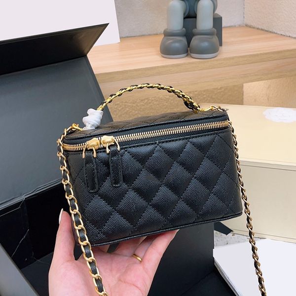 womens designer cosmetic case calfskin vanity bags caviar leather box card holder hand totes purse gold metal hardware matelasse chain cross
womens designer cosmetic case calfskin vanity bags caviar leather box card holder hand totes purse gold metal hardware matelasse chain cross