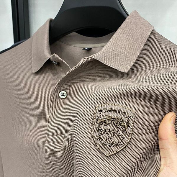 men's polos embroidered shirt spring/summer end business casual sports neck short sleeve t-shirt 230428, White;black
men's polos embroidered shirt spring/summer end business casual sports neck short sleeve t-shirt 230428, White;black