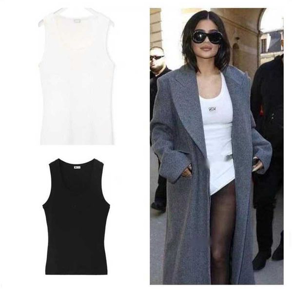 womens tank t-shirt anagram regular cropped cotton jersey camis female femme knits tees designer embroidery knitted vest sport breathable yo, White
womens tank t-shirt anagram regular cropped cotton jersey camis female femme knits tees designer embroidery knitted vest sport breathable yo, White