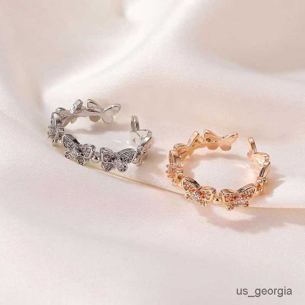 band rings new fashion butterfly rings shiny cubic zirconia leaves geometric adjustable finger ring girls minimalist dainty gifts, Silver
band rings new fashion butterfly rings shiny cubic zirconia leaves geometric adjustable finger ring girls minimalist dainty gifts, Silver