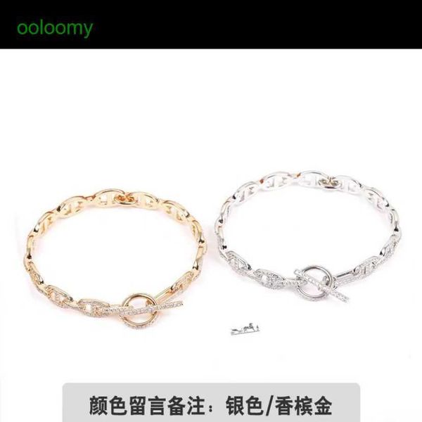 hemres designer bracelet pig nose bracelet for male and female couples 18k rose gold chain with full diamond boys' high grade colorless, Black
hemres designer bracelet pig nose bracelet for male and female couples 18k rose gold chain with full diamond boys' high grade colorless, Black