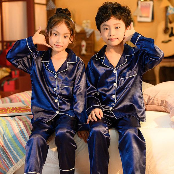 pajamas child baby boy baby girls silk satin pajamas set long sleeve home clothes button-down pyjamas satin child printed sleepwear 230503, Blue;red
pajamas child baby boy baby girls silk satin pajamas set long sleeve home clothes button-down pyjamas satin child printed sleepwear 230503, Blue;red