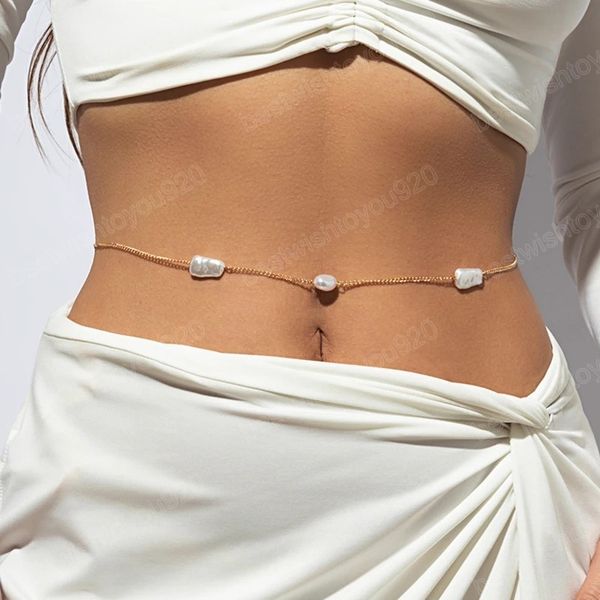 simple pearl belly belt waist chain for women wed summer bikini boho harness body chains y2k accessories, Silver
simple pearl belly belt waist chain for women wed summer bikini boho harness body chains y2k accessories, Silver