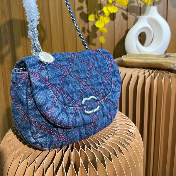 designer womens denim shoulder bag tote clamshell quilted crossbody bags casual bags vintage blue hardware metal turn buckle coin charm mini
designer womens denim shoulder bag tote clamshell quilted crossbody bags casual bags vintage blue hardware metal turn buckle coin charm mini