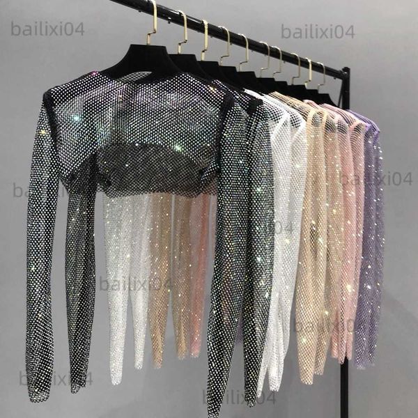 women's t-shirt summer clothes for women shirts rhinestone long sleeve cover up luxury clothes woman fashion y2k crop pullover t230503, White
women's t-shirt summer clothes for women shirts rhinestone long sleeve cover up luxury clothes woman fashion y2k crop pullover t230503, White